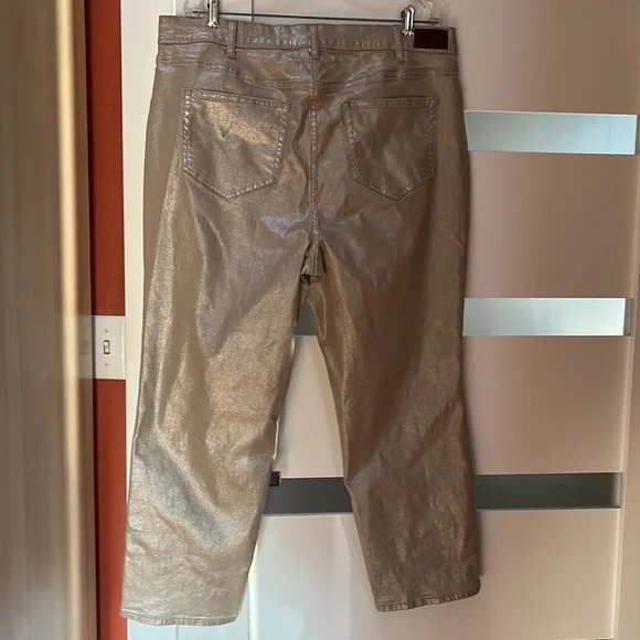 Sparkly Lands’ End high rise slim ankle jeans - Picture 13 of 13